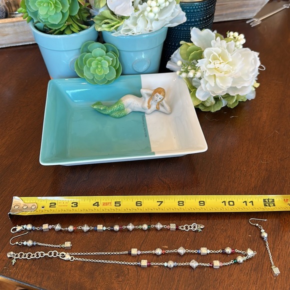 Brighton PRISM Multi color crystal beads Silver Necklace Bracelet Earrings RARE - Picture 13 of 14